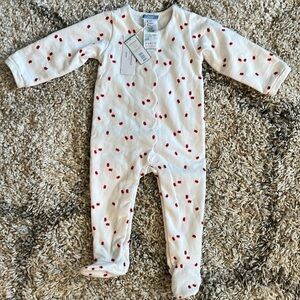Jacadi Pajamas - Red Birds - 12m - Brand New With Tags!